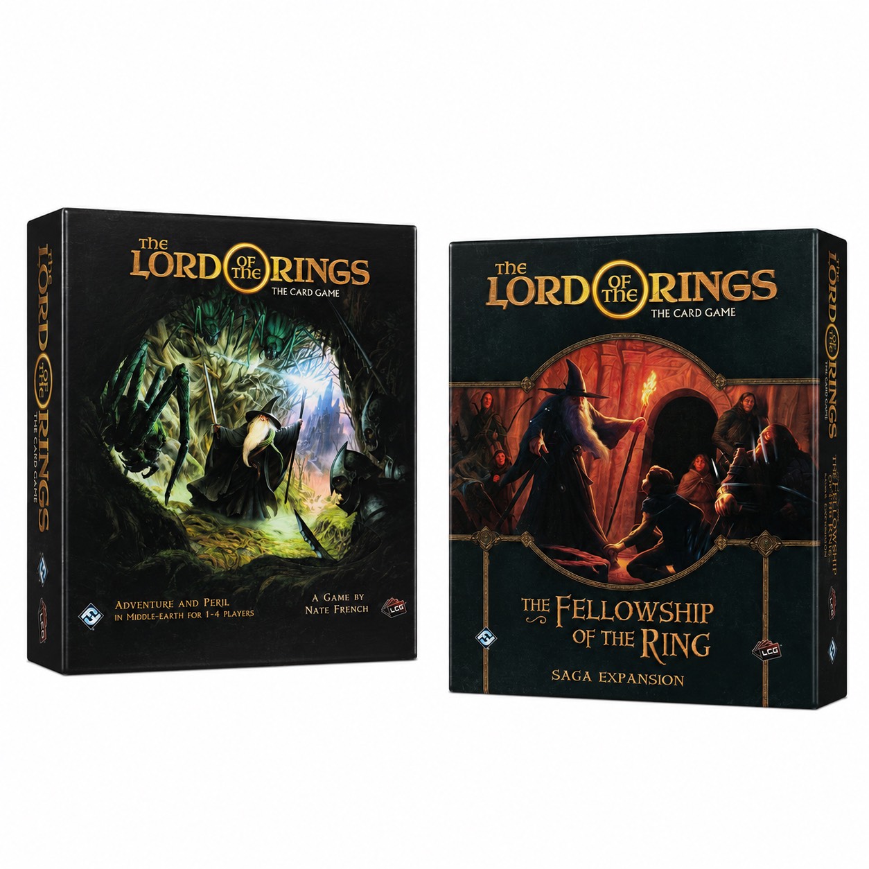 بازی فکری مدل ارباب حلقه ها The lord of the rings lcg به همراه افزونه یاران حلقه Fellowship