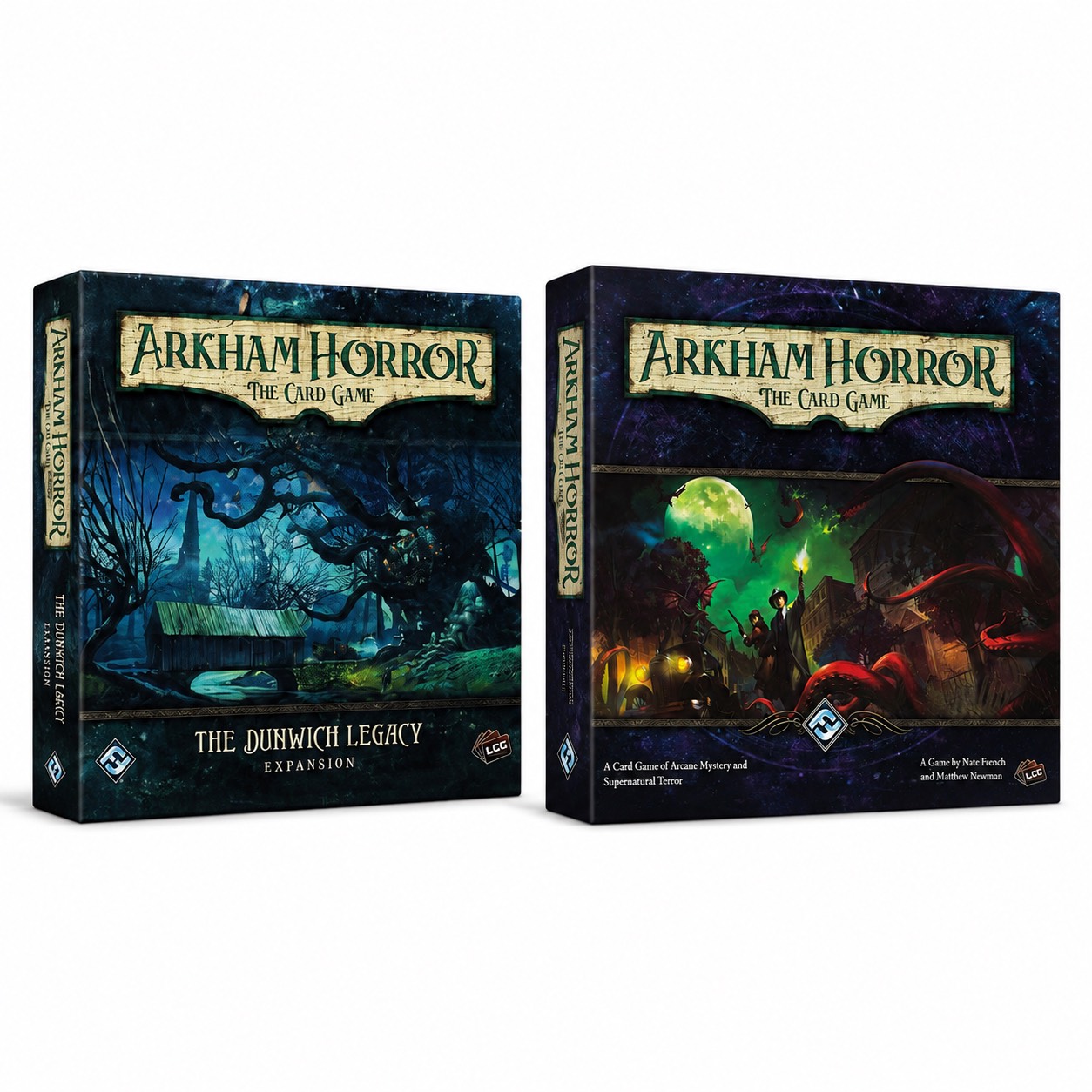 بازی فکری مدل باندل وحشت در آرکهام + پک افزونه کامل دانویچ (Arkham Horror: The Card Game + Dunwich Full Pack)